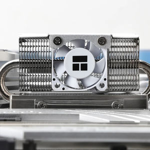 HR-10 kanan termal 5.0 Pro Solid State Drive Cooler 4 Heatpipe Vest untuk PCI-E M.2 SSD <span class=keywords><strong>Heatsink</strong></span> dengan 4pin PWM Fan - Product Image 4