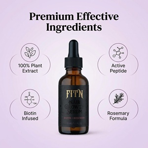 Sérum Capillaire Croissance Cheveux à la Biotine, au Romarin et aux Peptides – Dévoilez le Secret des Cheveux Magnifiques pour des Cheveux Plus Épais et Plus Forts – Marque Privée, Vente en Gros - Product Image 2