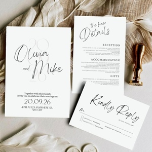 Invitaciones <span class=keywords><strong>de</strong></span> Boda <span class=keywords><strong>de</strong></span> Lujo al Por Mayor, Impresión a Todo Color para Distribuidores Internacionales - Product Image 3