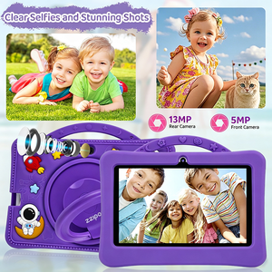 Tablette éducative pour enfants avec écran capacitif, contrôle parental, étui anti-chute, 7 pouces, 4 Go + 64 Go, WiFi, Android 15, résistante aux chocs - Product Image 4