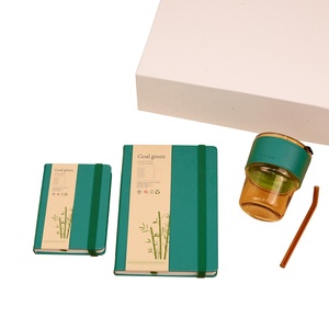 Factory Price 2025 Bamboo Fiber Environmental Leather Custom <strong>Notebooks</strong> Hardbound Corporate Gifts - Product Image 3