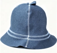 Chapeau de sauna 100% laine naturelle, fait main en feutre, chapeau de banya, protège la tête de la chaleur, accessoire pour salle de sauna