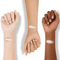 Poudre de fond de teint compacte à label privé, contrôle du sébum, longue tenue, imperméable, couvrance totale, maquillage compact