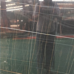<span class=keywords><strong>Saint</strong></span> <span class=keywords><strong>Laurent</strong></span> Noir Or Dalles et Carreaux <span class=keywords><strong>De</strong></span> Marbre, Bon Prix Sahara Noir Marbre Or Veines - Product Image 4