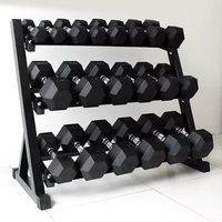 Haltères en fer commerciaux 10kg 15kg 20kg haltères hexagonaux exercice poids libre équipement de gymnastique Fitness haltère hexagonale en caoutchouc
