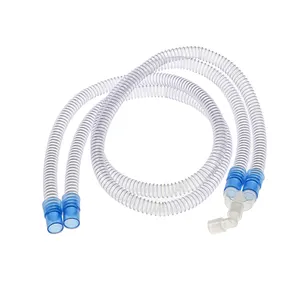 Гофрированная дыхательная цепь для взрослых, материал Eva, многоразовые силиконовые дыхательные цепи