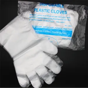 0.6g Disposable PE 100Pcs per bag Transparent Glove Kitchen Plastic High Quality Poly Glove