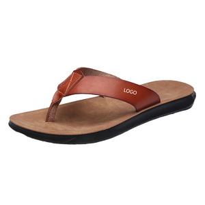 Tongs décontractées tendance pour hommes, grande taille, semelle en caoutchouc souple, sandales de plage à bout ouvert avec confort estival - Product Image 4