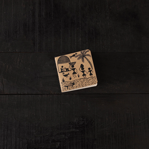 Set de 3 Diarios de Papel Hechos a Mano con Arte Warli, Ecológicos (24 Páginas Cada Uno) - Product Image 3