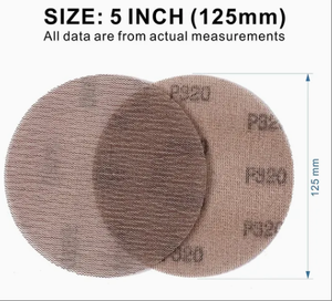 6 дюймов (150 мм) промышленная прочность крюк и петля смолы наждачная бумага 2000 Сетка - Product Image 3