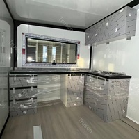 Casa Prefabricada de Acero Galvanizado de Instalación Rápida, Estándar, para Dormitorio, Baño, Cocina, Contenedor para Sala de Actividades