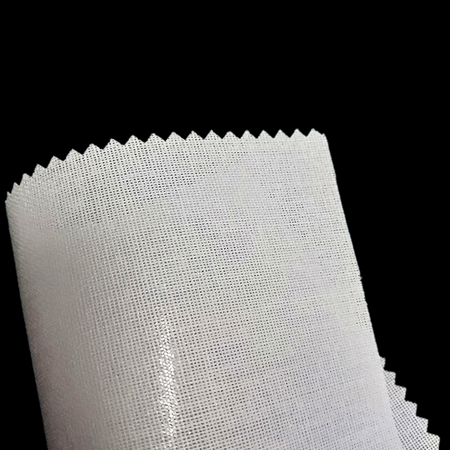 100% Polyester Non-Woven Fusible Interlining Fabric Double Dot Hard Arab Interlining Yards Lightweight Waterproof Interlining