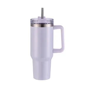 USA kho thả RTS 40oz thể thao Tumbler thăng hoa khoảng trống H2.0 long lanh ánh sáng lung linh thép không gỉ cup với xử lý du lịch Mug