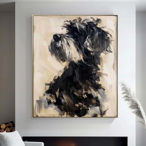 Arte Mural Texturizado 3D en Tono Neutro, Lienzo con Relieve, Decoración de Pared, Arte Decorativo para Hogar, Vestíbulo u Oficina, Pintura al Óleo de Lujo - Product Image 2