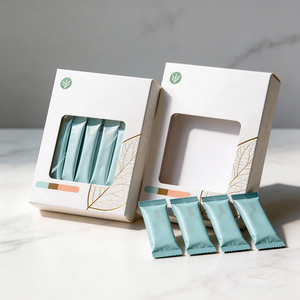 Cajas de Papel para Bebidas en Polvo, Personalizadas con Logotipo, Ecológicas, de Grado Alimenticio, para Café, Vitaminas y Proteínas - Product Image 1