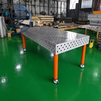 Table de soudage 3D modulaire pour la fabrication de composants de machines agricoles, plateforme de soudage flexible robuste