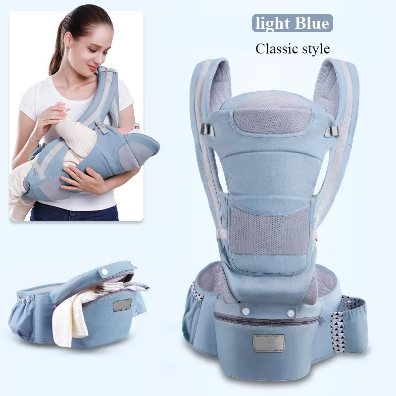 Hot Amazon Baby seat breathable infant baby sling carrier ergonomic 360 children wrap sling soft adjustable chair waist kangaroo