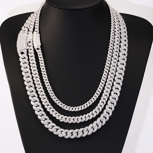 Yy Hot-Sale 13mm gebogen vvs Moissan ite kubanischen Chian Pass Diamant Tester Sterling Silber edlen Schmuck Halsketten für Männer - Product Image 6