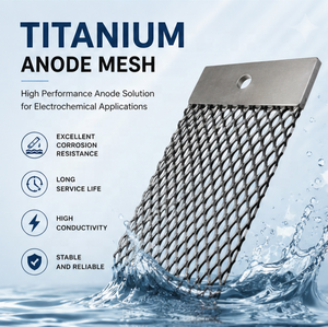 Ánodo de Malla de Titanio <span class=keywords><strong>MMO</strong></span> Ru-Ir para Electrólisis del Agua, Producción de Hidrógeno, Electrocloración, OEM Personalizado - Product Image 1