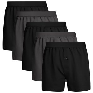 Calzoncillos bóxer de algodón sueltos para hombre, sin costuras, con logotipo personalizado, de CELINNE, fabricante de ropa interior masculina que absorbe la humedad. - Product Image 1