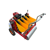 Semoir à ail motorisé multifonctionnel à 2 rangs, poussé à la main, pour la plantation professionnelle d'ail et d'oignon