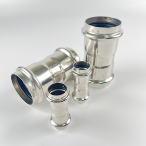 <span class=keywords><strong>Raccord</strong></span> droit en acier inoxydable DIN DVGW à double pression pour tuyaux d'eau, <span class=keywords><strong>raccord</strong></span> à double pression de diamètre égal - Product Image 3