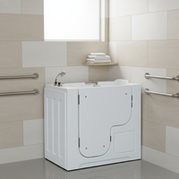 Baignoire Spa à Température Constante Qiansheng Home, Moderne, à Porte Ouverte, pour Personnes Âgées, avec Installation à Tablier, pour Villa, avec Fonction Massage