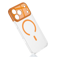 Coque de téléphone translucide magnétique ultra mince Ckk pour iphone 17 pro max Protection de caméra de charge sans fil antichoc et jaunissante