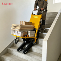Chariot Électrique Pliant pour Escaliers, Réglable 0-60 Degrés, en Acier, Capacité 400kg, Design Robuste, Vente Chaude