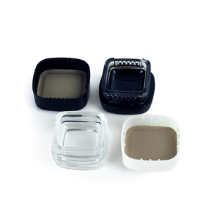 Cung cấp ổn định Nhà cung cấp bán buôn Lọ sáp thủy tinh CBD tập trung bao bì 5ml 7ml 9ml nắp trẻ em thủy tinh vuông DAB Jar - Product Image 2