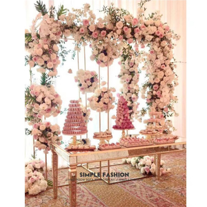 JINYU Salchicha y Pastel Floral Exótico para Banquetes de Boda Arco Colgante y Cascada Decoración de Mesa Suministros de Jardín - Product Image 1
