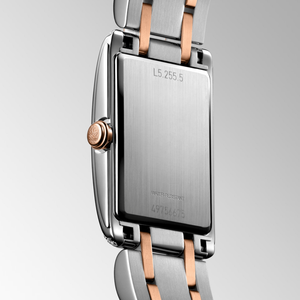 Montre-bracelet automatique rectangulaire pour femme avec lunette sertie de diamants, chiffres romains et petite seconde, style habillé - Product Image 4