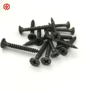 M1.7 M2 M6 Screw black fine thread drywall screws High Quality With Wood Black Drywall Screw