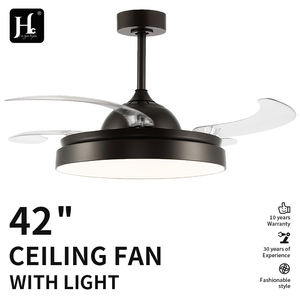 Ventilador de Techo Moderno con Motor Bldc de 42 Pulgadas, 3 Aspas Invisibles, Ventilador de Techo Retráctil con Luz - Product Image 2