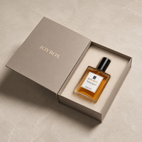 Scatola Regalo JoyBox Factory con Logo Personalizzato per Confezione di Lusso per Profumo, Scatola Quadrata Magnetica in Carta con Lamina d'Oro per Oli Essenziali