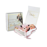Free Design Custom Luxus beliebte Geschenk boxen für Brautjungfer Vorschlag Geschenk Geschenk Box Set