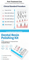 Kit de Pulido Dental de Baja Velocidad con Contraángulo para Restauraciones de Composite, Resina Acrílica y Acabado de Brillo Espejo en Prótesis Dentales