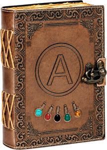 Carnet de croquis en cuir gaufré style vintage pour hommes et femmes, carnet de notes relié en cuir, bloc-notes quotidien pour dessin et notes - Product Image 4