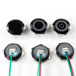 Shinchip IP65 lớp nhôm 1NO <span class=keywords><strong>push</strong></span>-nút chuyển đổi 22mm ngắn-du lịch thép không gỉ điện reset cho <span class=keywords><strong>12V</strong></span> 24V 1A Max. 220V - Product Image 4