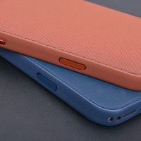 Coque de téléphone à texture tissée C0171 pour iPhone 16 17 Air 15 Pro 14 13 Pro Max 12 11 18 avec protection d'objectif