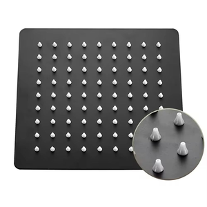 Ensemble de <span class=keywords><strong>douche</strong></span> carré noir mat OEM avec pommeau de pluie 200 mm, douchette à main et mitigeur mural pour salle de bain - <span class=keywords><strong>Kit</strong></span> complet - Product Image 2