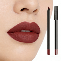 Pensil Alis Krim Vegan 13 Warna Logo Kustom Grosir, Lip Liner Tahan Air, Kosmetik Label Pribadi