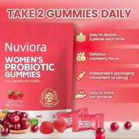 Gummies probiotiques pour femmes, vente chaude à l'exportation transfrontalière, gummies probiotiques à la canneberge, 60 capsules, complément alimentaire