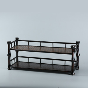 Bamboo Tea <b>Shelf</b> Antique Display Rack <b>Desktop</b> Storage Rack Multifunctional Master Cup Rack Living Room Use - Product Image 3