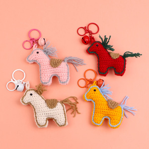 Llavero <span class=keywords><strong>de</strong></span> Pegaso Tejido a Crochet, Adorable Caballo Volador <span class=keywords><strong>de</strong></span> Punto, <span class=keywords><strong>Amigurumi</strong></span>, Colgante <span class=keywords><strong>de</strong></span> Animal, Regalo Creativo para Niños, Venta al por Mayor - Product Image 1