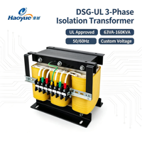 Transformateur de contrôle d'isolement triphasé DSG-UL 12 kVA 50/60 Hz, pour l'alimentation électrique personnalisée des équipements de machinerie complète