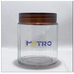Pot en verre carré de qualité supérieure de 500 ml, avec couvercle hermétique, adapté aux aliments, pour le miel, la confiture, les épices, pour la maison et la cuisine - Product Image 1