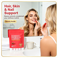 Gummies Probiotiques et Prébiotiques pour Femmes Marque Blanche – Soutien Équilibre Flora Vaginale et Intestinale – Santé Féminine Quotidienne