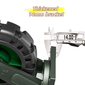 Roue pivotante à profil bas en caoutchouc massif de 6 pouces, 12 pouces, 10 pouces, roues de remorque, roues pivotantes – Prix usine - Product Image 4