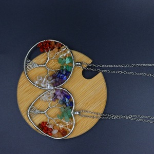 7 Chakra Quartz <span class=keywords><strong>Arbre</strong></span> <span class=keywords><strong>de</strong></span> <span class=keywords><strong>Vie</strong></span> Pendentif Guérison Cristal Collier pour Femmes Reiki Bijoux - Product Image 3